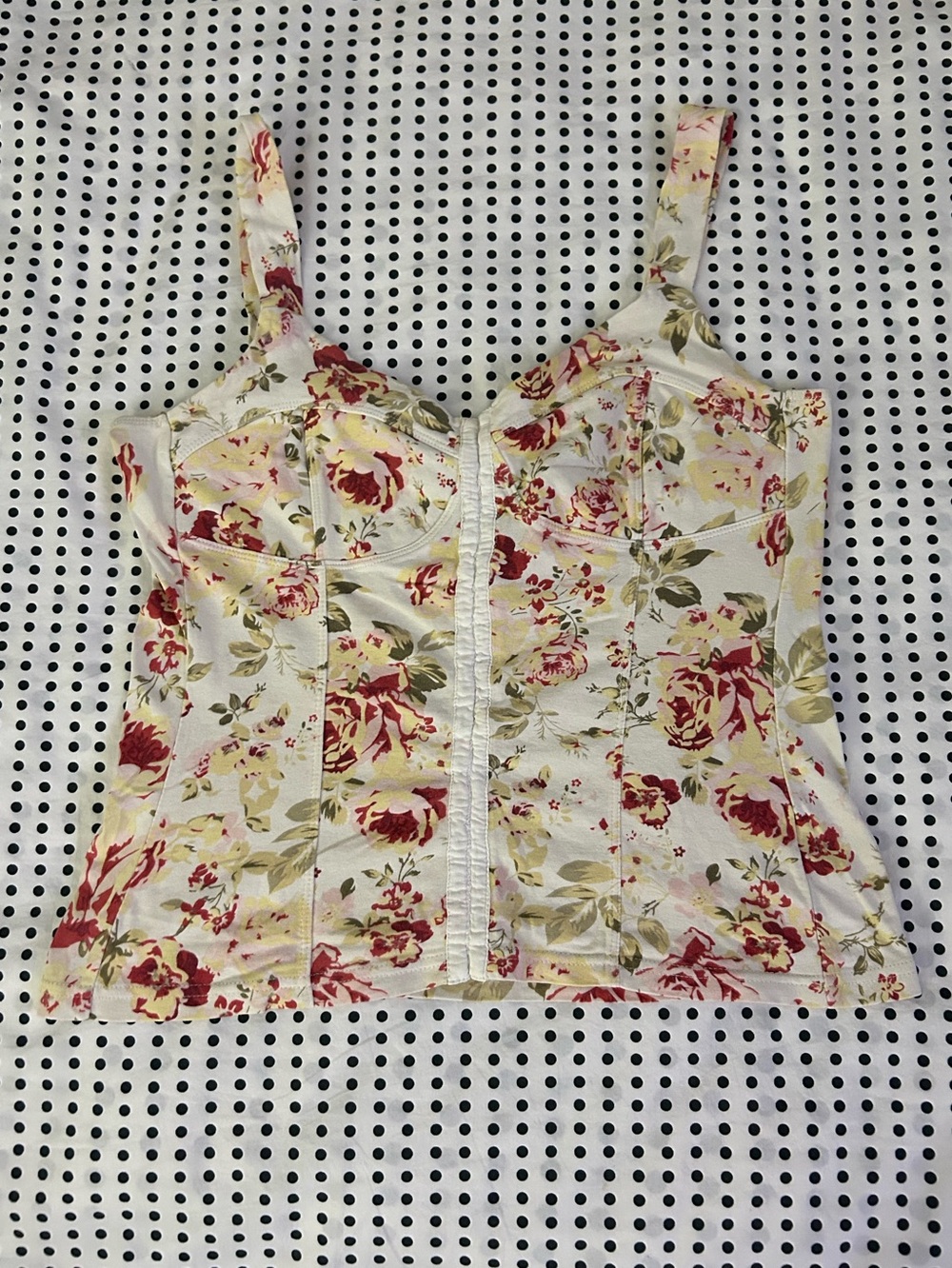 Vintage 2000s g:21 floral unlined bustier top
